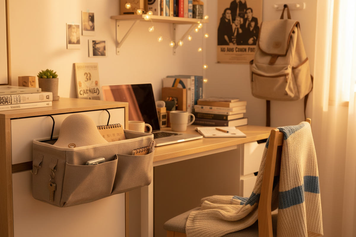 College Bedside Hanging Storage Bag